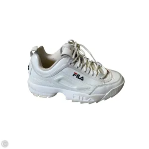 Shoes Athletic By Fila In White, Size: 8.5