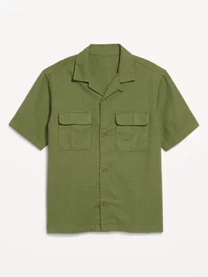 Short-Sleeve Utility Camp Shirt