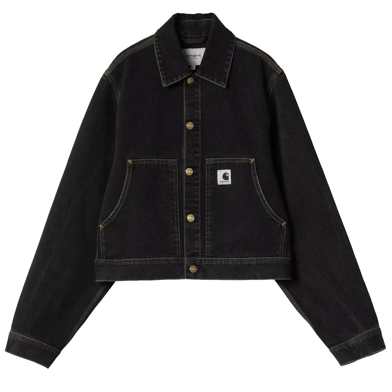 Top Rated Carhartt WIP Womens Arca jacket Black Stone Washed  Last Chance!