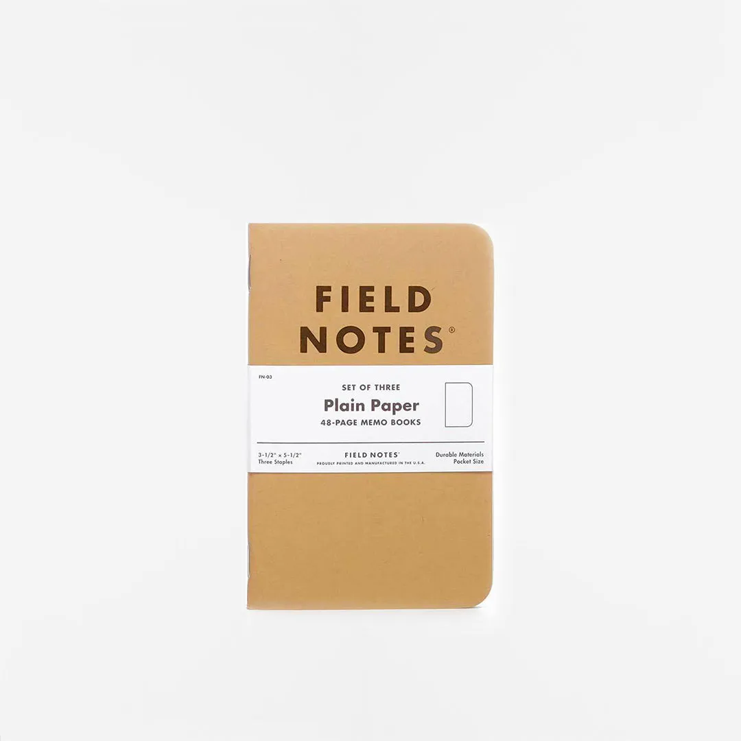 Top Rated Field Notes Original Kraft Plain Paper 3-Pack Notebook  Today Only!