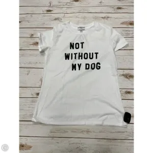 Top Short Sleeve Basic By Cme In White, Size: Xs