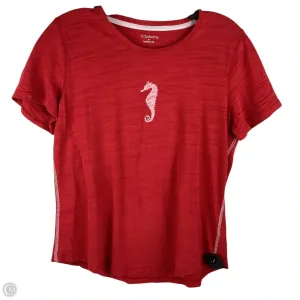 Top Short Sleeve By Clothes Mentor In Red, Size: M