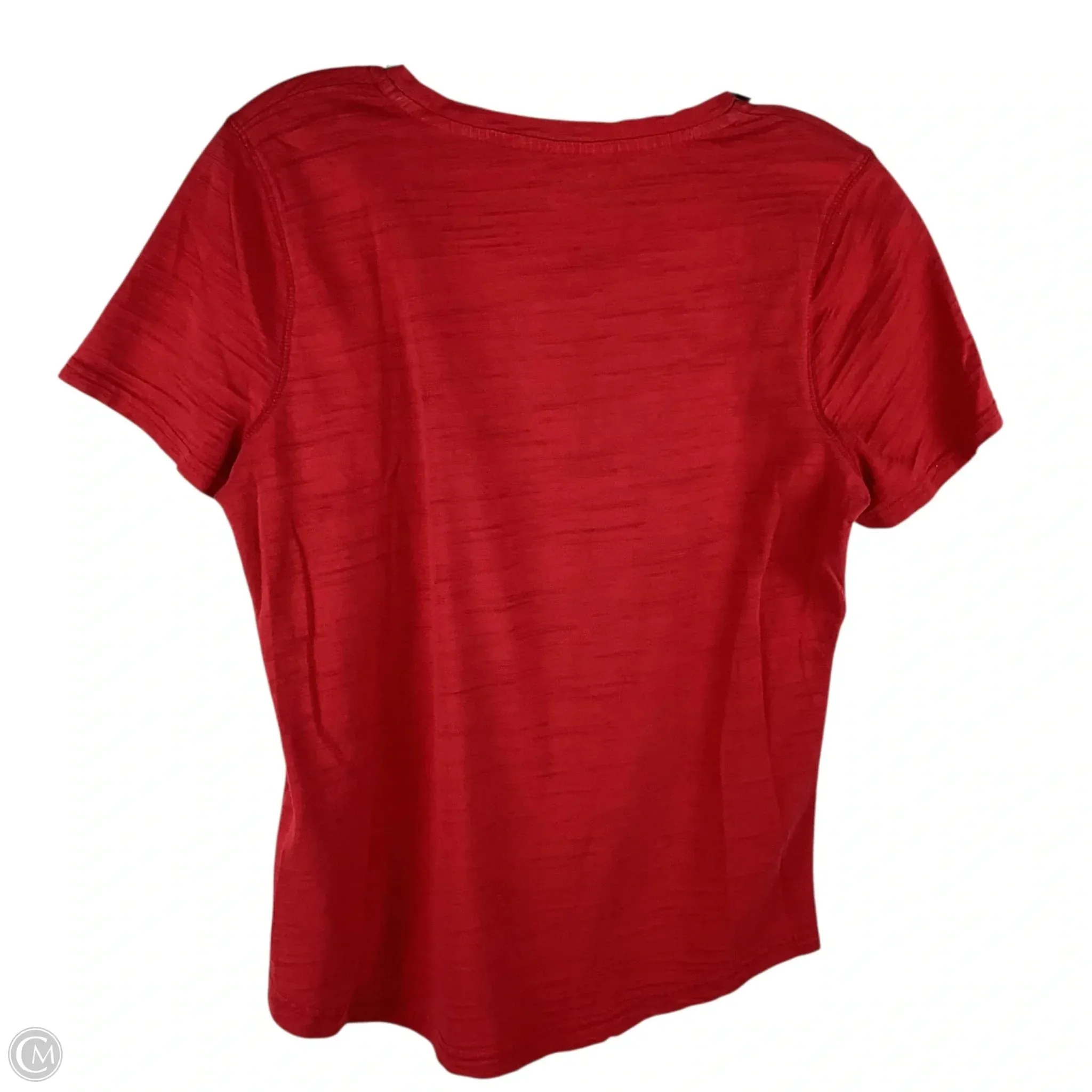 Top Short Sleeve By Clothes Mentor In Red, Size: M