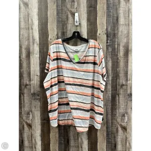 Top Short Sleeve By Evri In Multi-colored, Size: 4x