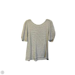 Top Short Sleeve By Loft In Cream, Size: M