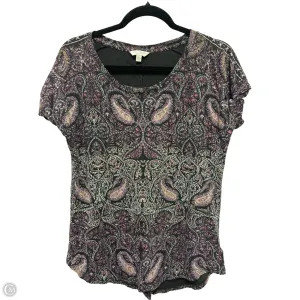 Top Short Sleeve By Lucky Brand In Multi-colored, Size: S