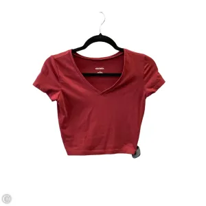 Top Short Sleeve By Wild Fable In Red, Size: S