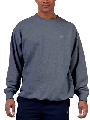 Trendy 2025 Champion Big And Tall Men's Powerblend Fleece Pullover Crew Sweatshirt  Ends Soon!