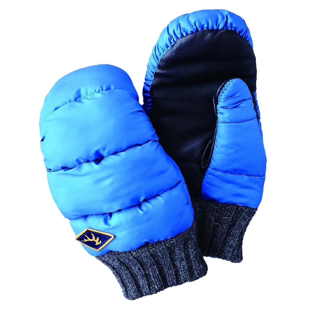 Trendy 2025 Elmer Gloves Puffy Mitten Blue  Today Only!
