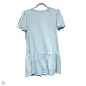Tunic Short Sleeve By Clothes Mentor In Blue, Size: S
