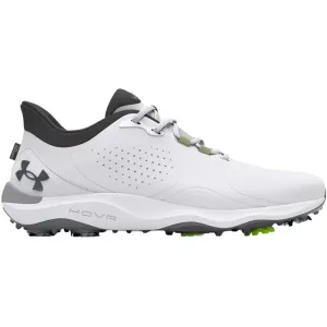 Under Armour Drive Pro Spiked Waterproof Shoes - White/White/Metallic Gun M