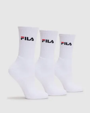 Unisex Crew Socks 3pk -FILA