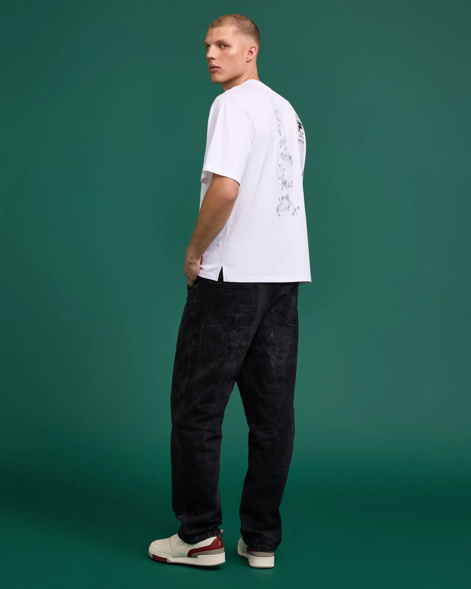 Unisex Golf Course Map Tee -FILA