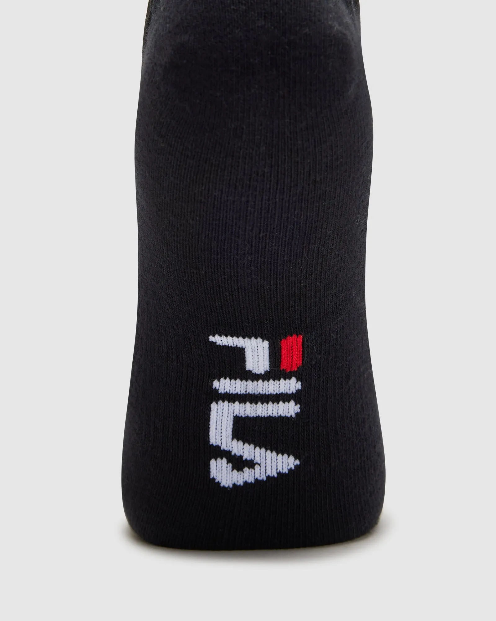 Unisex No Show Socks 3pk Black -FILA