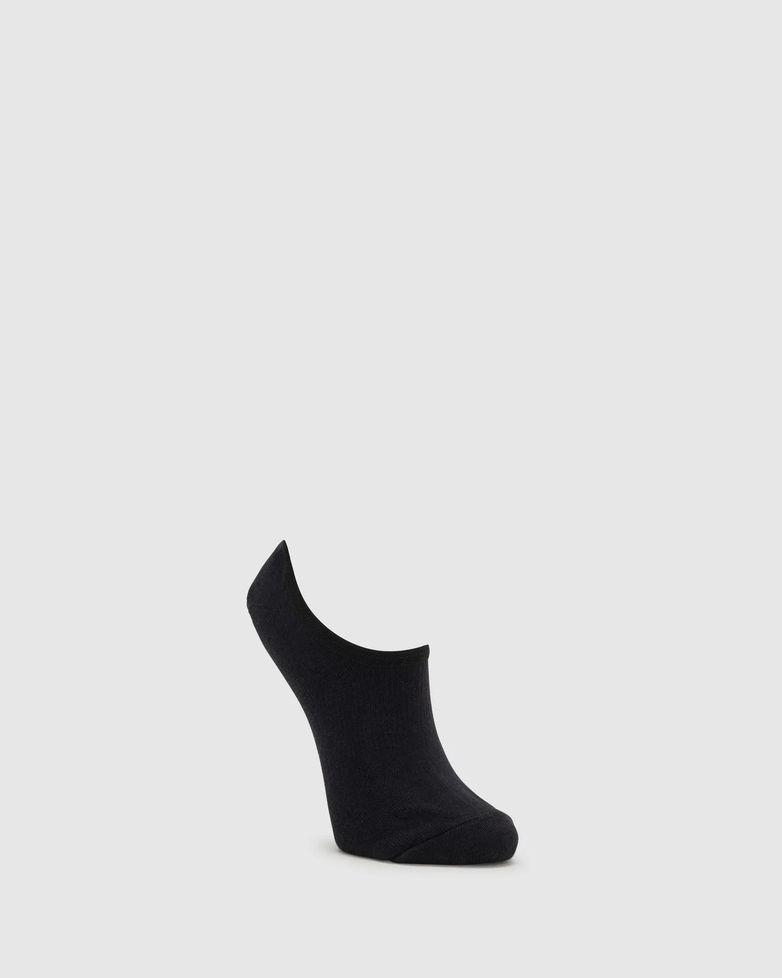 Unisex No Show Socks 3pk Black -FILA