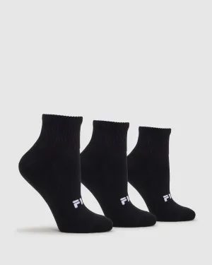 Unisex Youth Qtr Socks 3pk -FILA