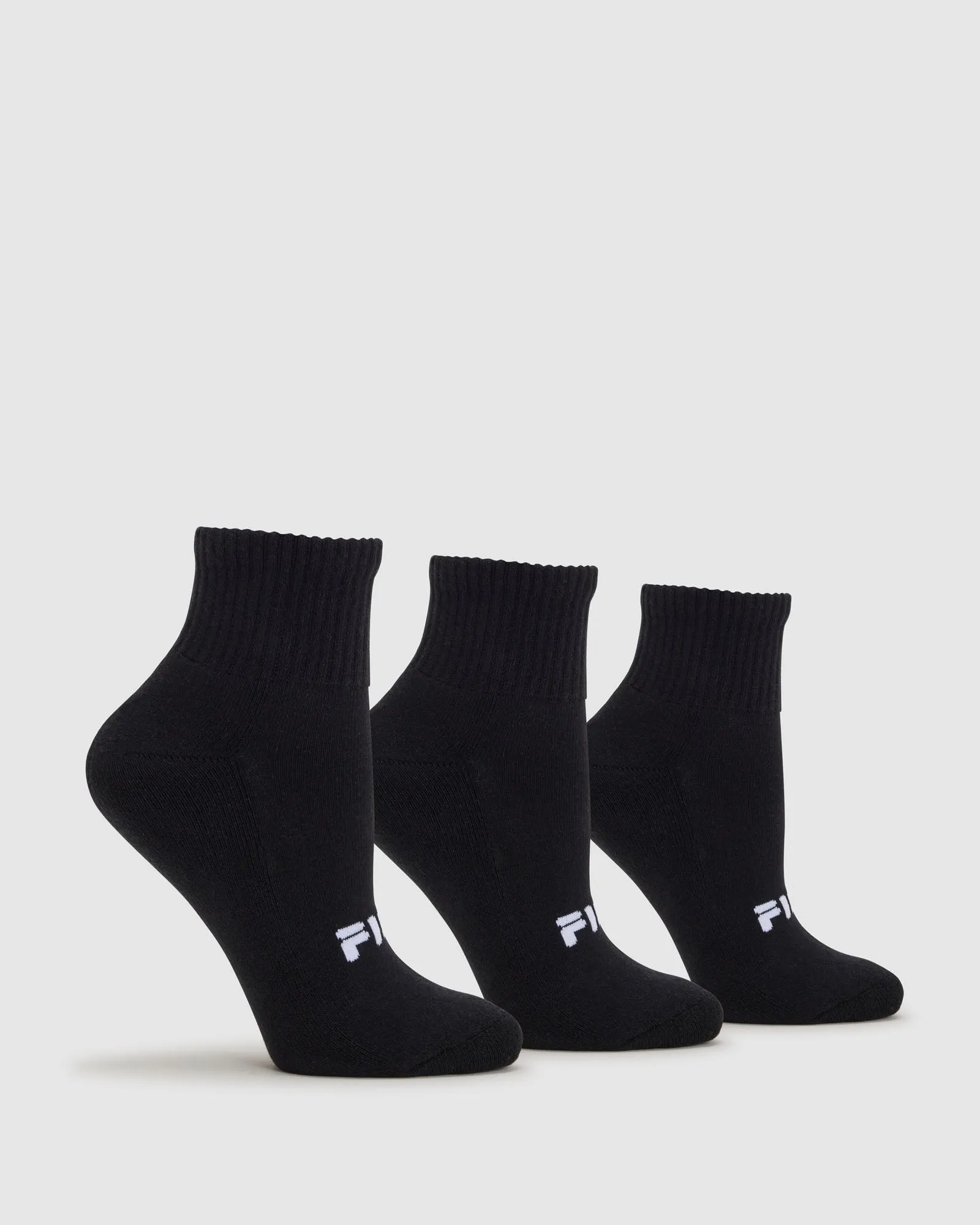 Unisex Youth Qtr Socks 3pk -FILA