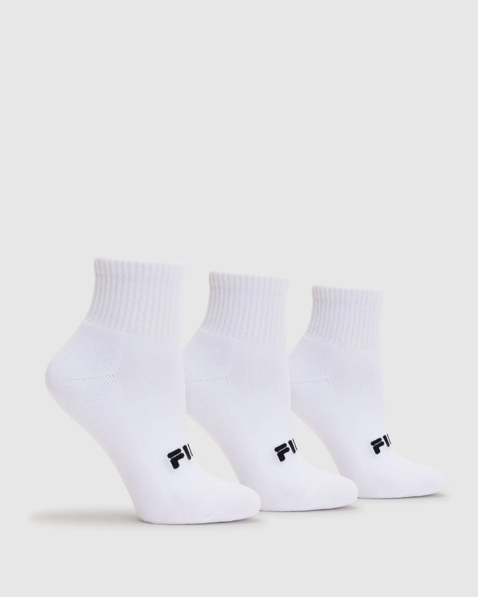 Unisex Youth Qtr Socks 3pk -FILA