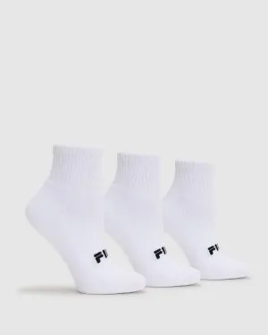 Unisex Youth Qtr Socks 3pk -FILA