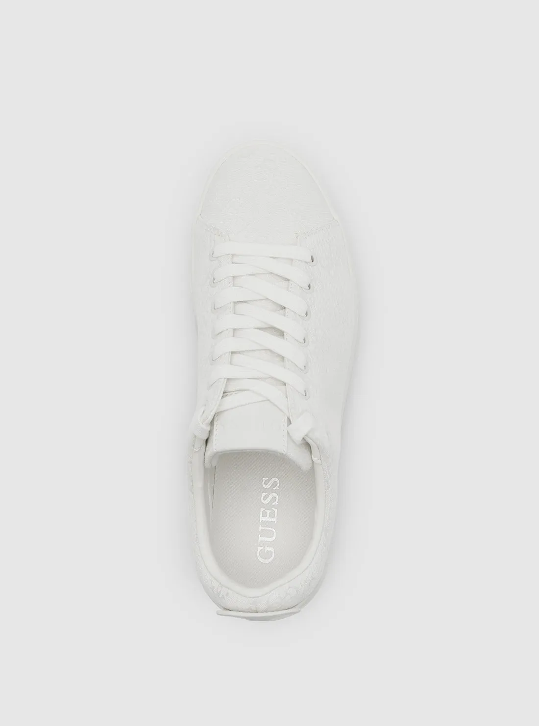 White Logo Giaa Low-Top Sneakers Guess