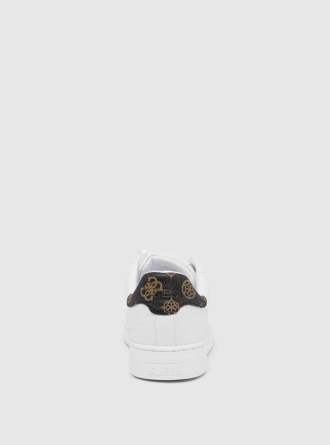 White Renzy Low-Top Sneakers Guess