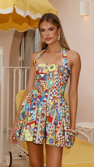 Winslow Mini Dress - Phaedra Print Billy J
