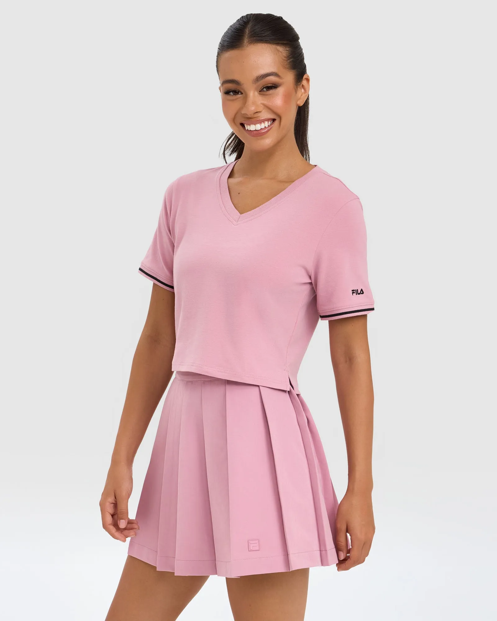 Women's V-Neck Bay Tee -FILA