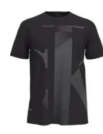 Worth Every Penny Short Sleeves Geo Monogram Crew  Stylish & Comfortable