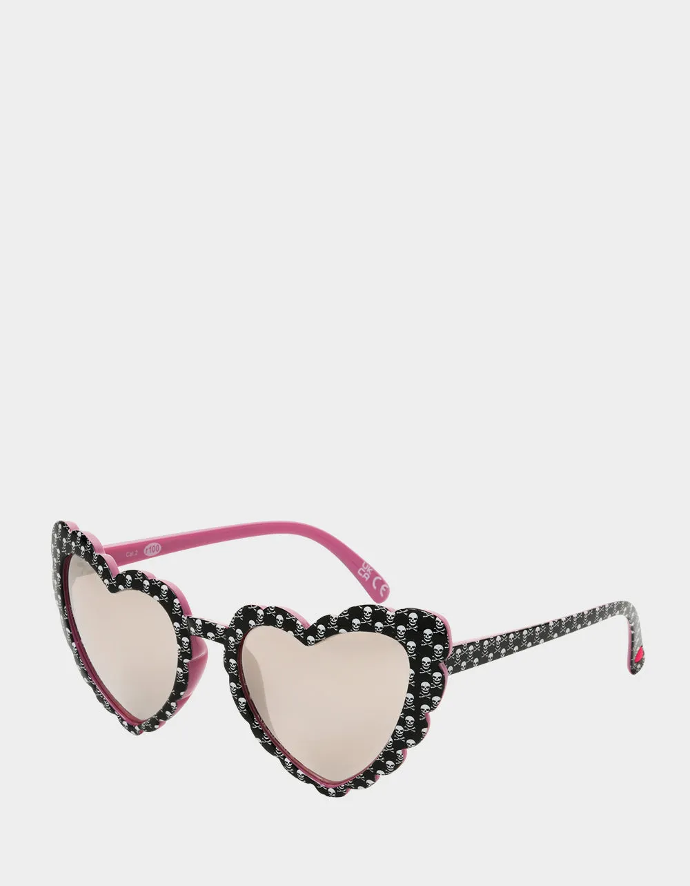 XOXO SKULL HEART SUNNIES BLACK Betsey Johnson