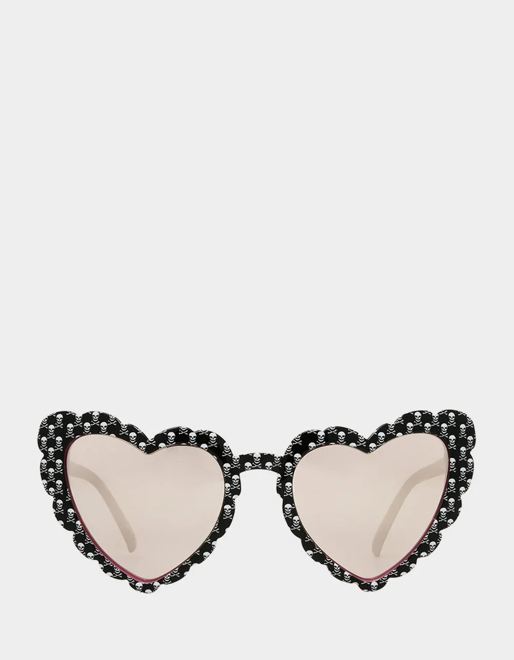 XOXO SKULL HEART SUNNIES BLACK Betsey Johnson